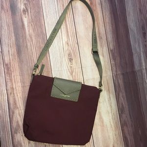 Lancaster Paris burgundy crossbody purse